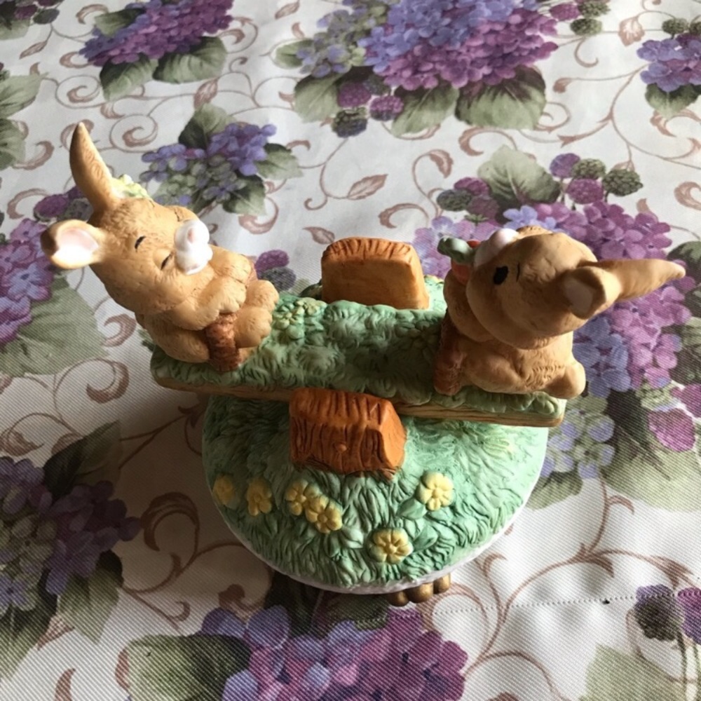 MUSICAL BUNNIES ON A SEESAW “at the Easter parade” - Picture 4 of 12